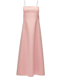 The Row Sylvia Kaschmirkleid mit quadratischem Ausschnitt Damen Hellrosa - Pink