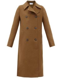 Harris Wharf London Trench-coat à double boutonnage en laine pressée - Multicolore
