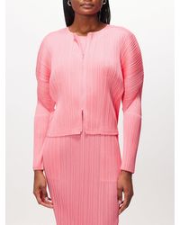 Pleats Please Issey Miyake - Zipped Technical-pleated Cardigan - Lyst