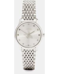 Gucci G-timeless Stainless-steel Watch - White