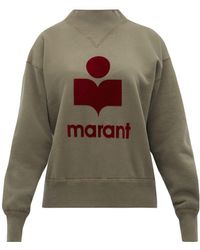 Étoile Isabel Marant Moby Flocked Logo Jersey Sweatshirt - Multicolour