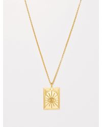 Tom Wood Tarot Sun 9kt Gold-plated Sterling-silver Necklace - Metallic