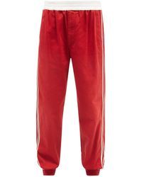 gucci side stripe track pants