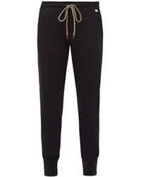 Paul Smith Cotton Straight-leg Track Pants - Black