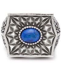 Emanuele Bicocchi Sovereign Stone Sterling-silver Ring - Metallic