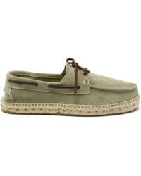 Manebí Hamptons Suede Boat Shoes - Green