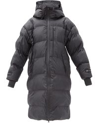 adidas By Stella McCartney Oversized Quilted Recycled-shell Hooded Coat - Black