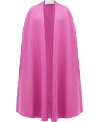 Valentino Wool-blend Cape - Pink