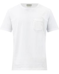 Oliver Spencer Oli Patch-pocket Organic-cotton Jersey T-shirt - White