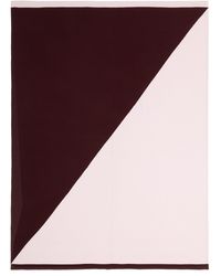 Allude Two-tone Cashmere Blanket Pink Multi