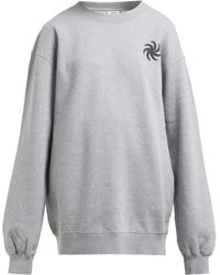 Vetements Fist Print Cotton Sweatshirt - Gray