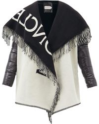 Moncler Logo-jacquard Wool Scarf Jacket - Multicolour