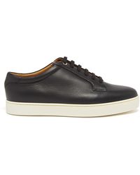 John Lobb Molton Leather Sneakers in White for Men | Lyst