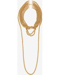 Timeless Pearly - Chain-link 24kt Gold-plated Wrap Necklace - Lyst