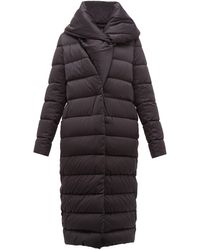 Herno Bon Bon Shawl-collar Nylon Coat - Black