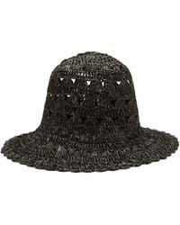 stussy lola plaid knit bucket hat