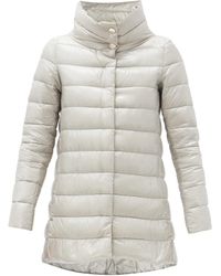Herno Amelia Quilted Down Coat - Metallic