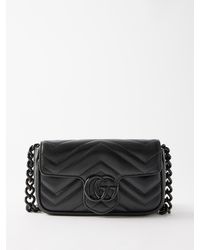 Gucci - GG Marmont Patent Super Mini Bag - Lyst