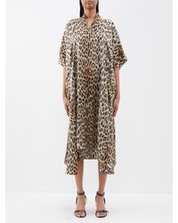 balenciaga leopard dress