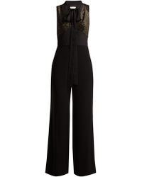 Zeus+Dione Hypatia Snake Effect Jumpsuit - Black