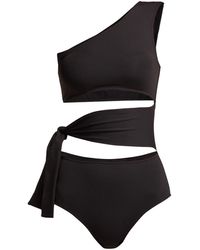 Eres Maillot de bain asymétrique Poker Million - Noir