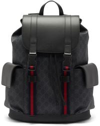 Gucci GG-canvas And Leather Backpack - Black