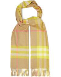 Burberry The Classic Check Scarf - Yellow