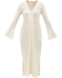 Skin Rebecca V-neck Pima-cotton Jersey Dress - White