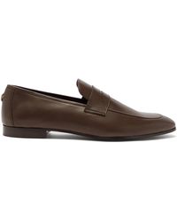 Bougeotte Leather Penny Loafers - Brown