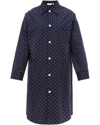 Derek Rose Nelson Geometric Cotton-poplin Pyjama Shirt - Blue