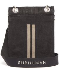 Rick Owens Drkshdw Pvc And Cotton-canvas Cross-body Bag - Black