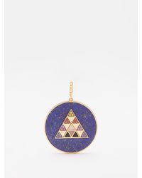 Harwell Godfrey Pyramid Sapphire, Lapis Lazuli & 18kt Gold Pendant - Multicolor