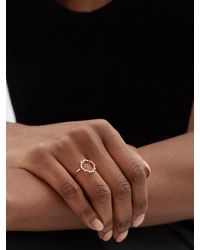 Rosa De La Cruz Cascade Eternity Diamond & 18kt Rose-gold Ring - Metallic