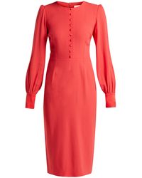 Goat Henessy Satin-trimmed Cady Dress - Pink