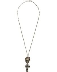 gucci cross choker