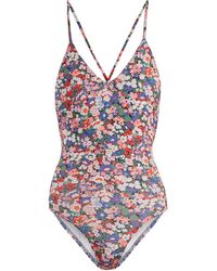 Ephemera Maillot de bain lacé au dos Liberty Classic - Rose