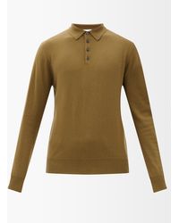 Allude Cashmere Polo Shirt - Brown