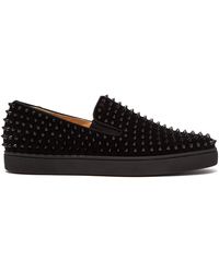louboutin roller boat spikes