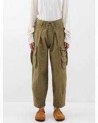 STORY mfg. Forager Organic-cotton Cargo Pants - Green
