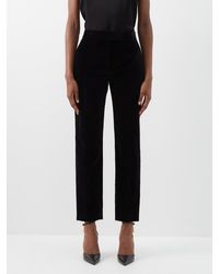 Save 51% Tom Ford Synthetic Logo Waist Slim Plain Leggings in Black Slacks and Chinos Leggings Womens Clothing Trousers 