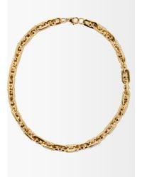 Fallon Bolt-chain 18kt Gold-plated Necklace - Metallic