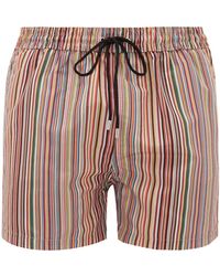 paul smith signature stripe swim shorts