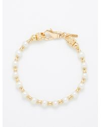 Emanuele Bicocchi Beaded Pearl & 24kt Gold-plated Bracelet - White