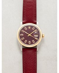 Lizzie Mandler - Vintage Rolex Datejust 36mm Ruby & Gold Watch - Lyst