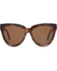 Le Specs Liar Lair Oversized Cat-eye Sunglasses - Brown
