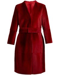 Max Mara Studio Manteau Tarso - Rouge