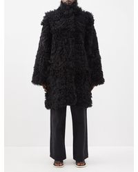Denver Black Long Bomber-style Coat Daim One Step Femme Vêtements Manteaux Manteaux longs et manteaux dhiver 