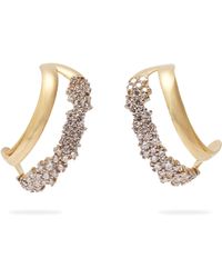 Ana Khouri Simplicity 18kt Gold And Diamond Earrings - Metallic
