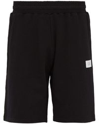 Givenchy Atelier-patch Cotton Shorts - Black