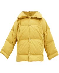 Bottega Veneta Frosted Cotton-poplin Down Jacket - Yellow